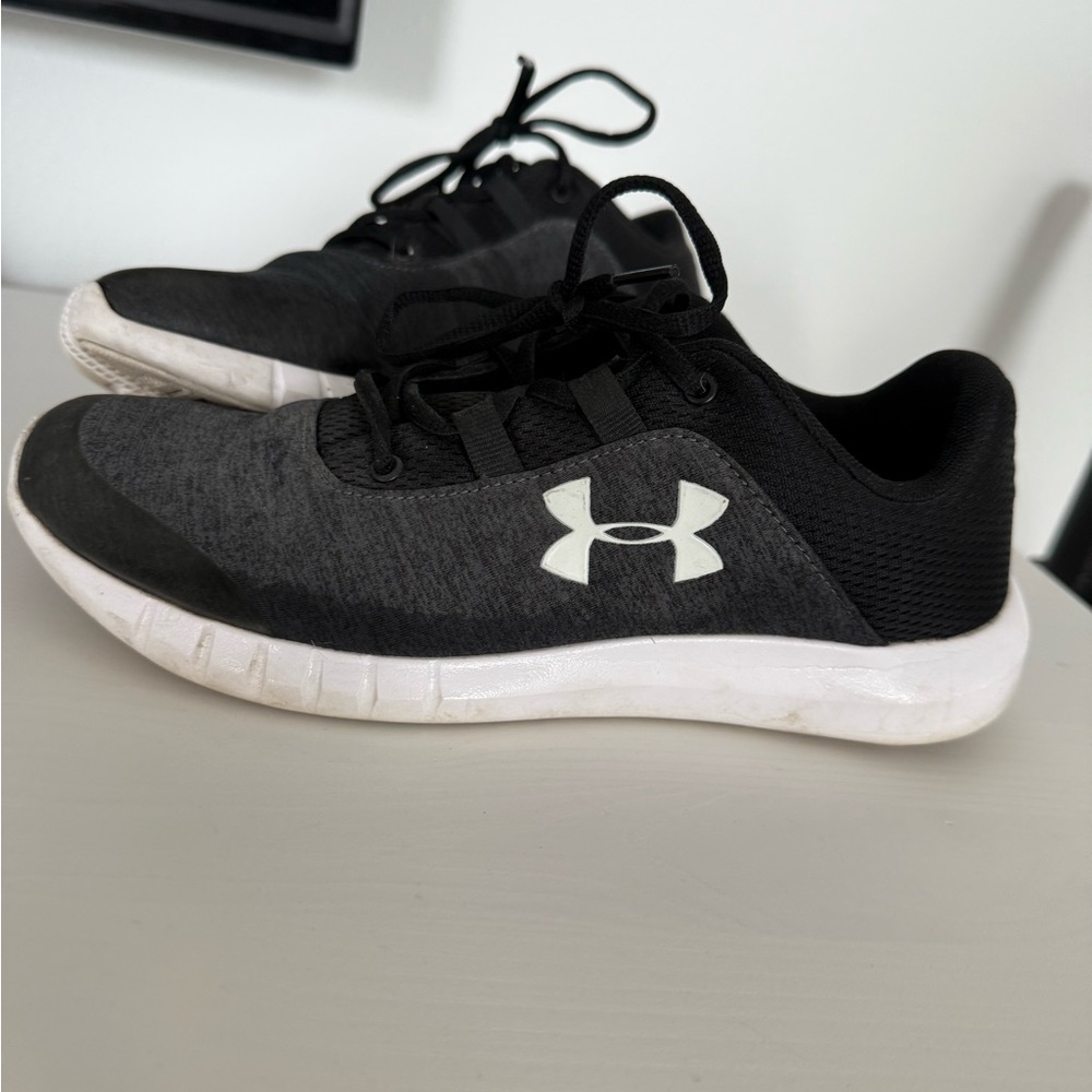 Under Armour Charcoal and White Athletic Shoes